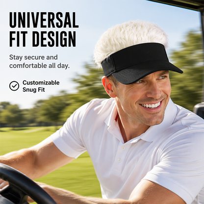 Creative Wig Sun Visor Hat