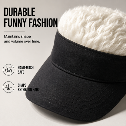 Creative Wig Sun Visor Hat