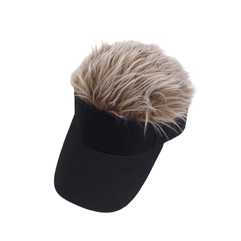 Creative Wig Sun Visor Hat