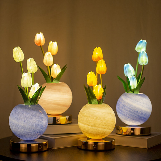 Elegant Tulip Bouquet Night Light