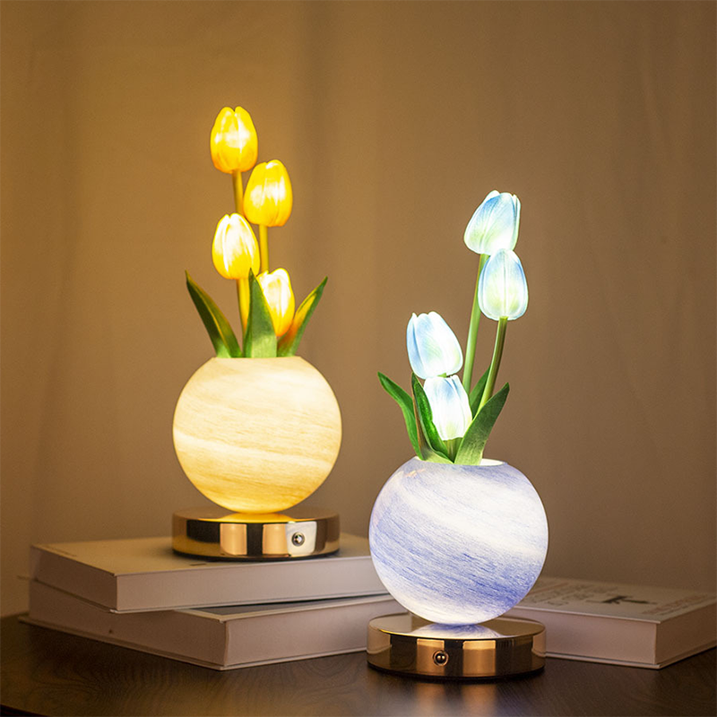 Elegant Tulip Bouquet Night Light