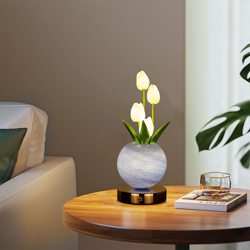 Elegant Tulip Bouquet Night Light