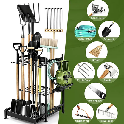 Space-Saving Tool Organizer Rack