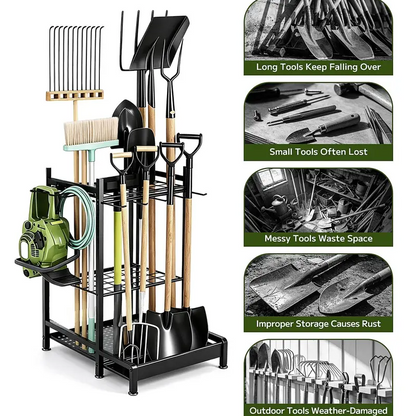 Space-Saving Tool Organizer Rack