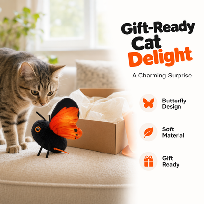 🐱Automatic Flapping Butterfly Cat Toy – Interactive Motion Teaser🦋