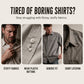 ⌛Limited-Time Offer-Men's Classic Fit Short Sleeve Striped Shirt