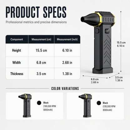 📢📢40% OFF !! ⏰Handheld Turbo Blower & Vacuum Cleaner