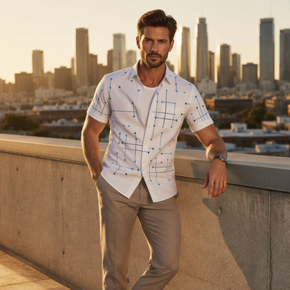 Men's Relaxed Fit Button Down Shirt