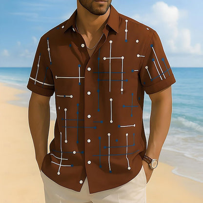 Men's Relaxed Fit Button Down Shirt