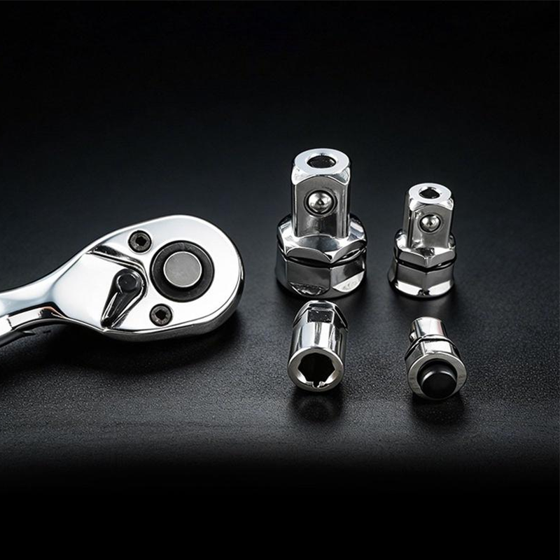CR-V Steel Ratchet Wrench Adapter Socket Converter Set
