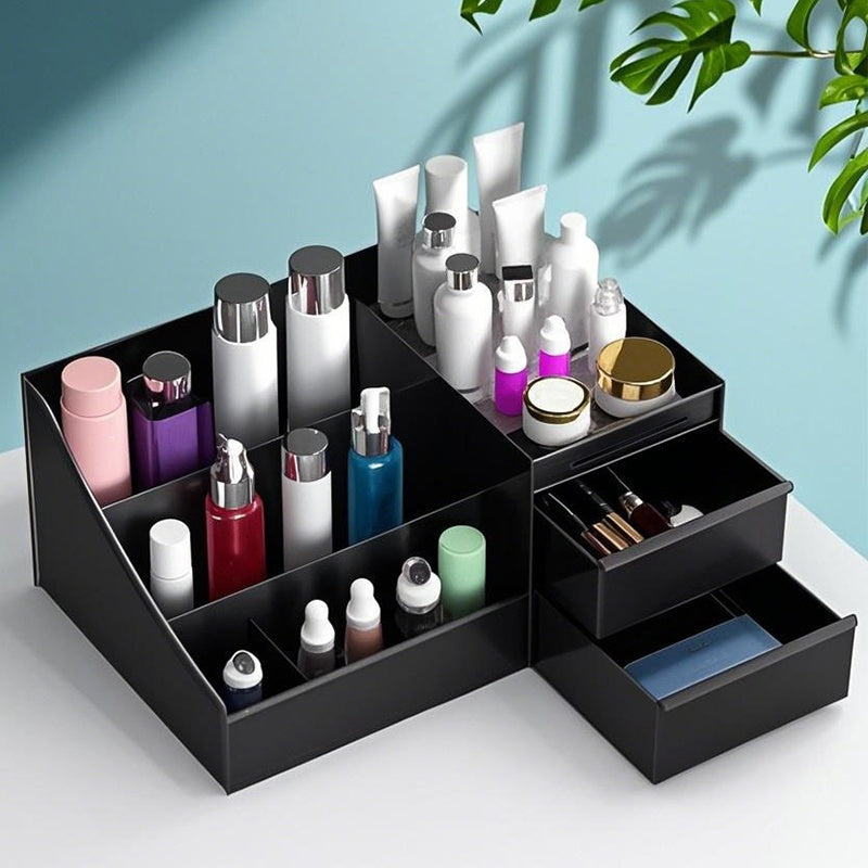 🎉 LIMITED TIME 50% OFF! 💄 Desktop Makeup Organizer with Drawers – Space-Saving PP Design, Multi-Tiered Storage & Portable Slide Drawers ✨