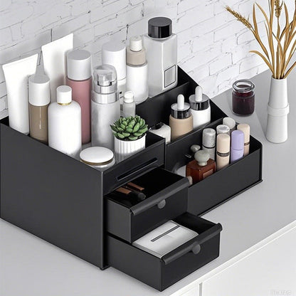 🎉 LIMITED TIME 50% OFF! 💄 Desktop Makeup Organizer with Drawers – Space-Saving PP Design, Multi-Tiered Storage & Portable Slide Drawers ✨