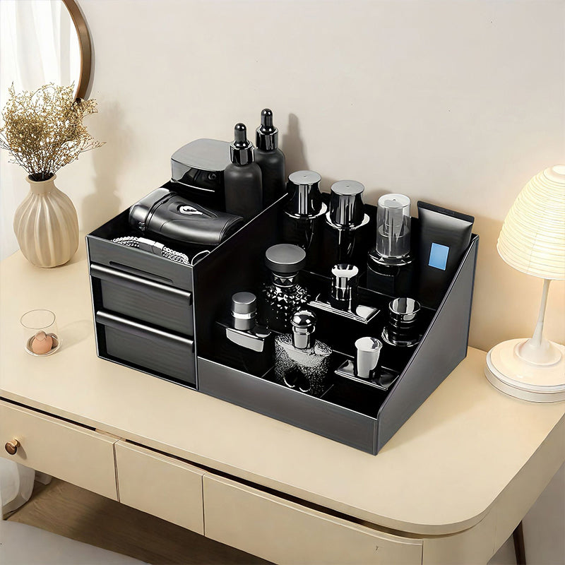🎉 LIMITED TIME 50% OFF! 💄 Desktop Makeup Organizer with Drawers – Space-Saving PP Design, Multi-Tiered Storage & Portable Slide Drawers ✨