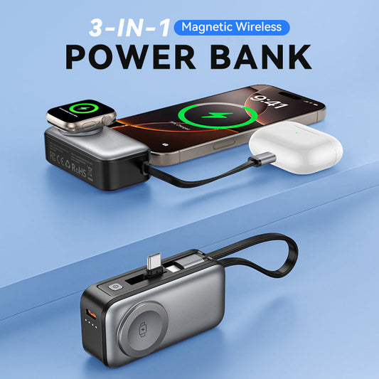 3-in-1 Magnetic Wireless Power Bank