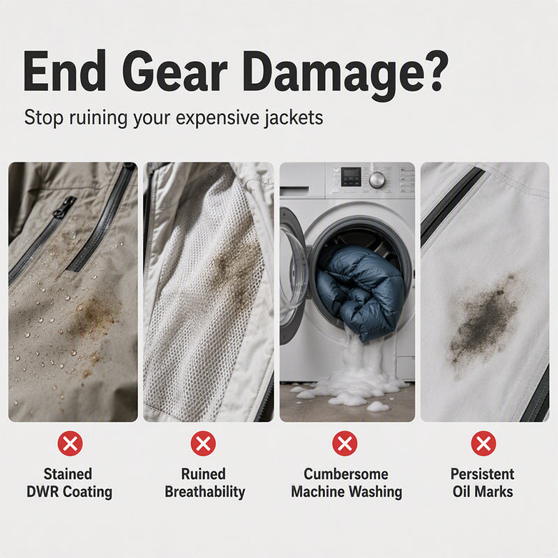 🎉 LIMITED TIME 50% OFF! 🧼 Dry Foam Cleaner For Clothes – Instant Spot Removal, No Water Needed, Protects Technical Membranes ✨