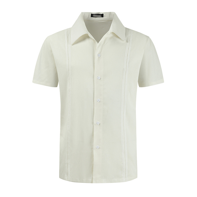 Men's Short Sleeve Cuban Guayabera Shirt 