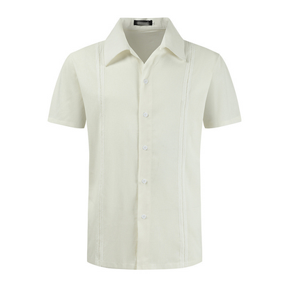 Men's Short Sleeve Cuban Guayabera Shirt 