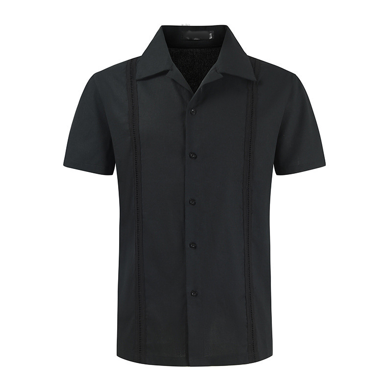 Men's Short Sleeve Cuban Guayabera Shirt 