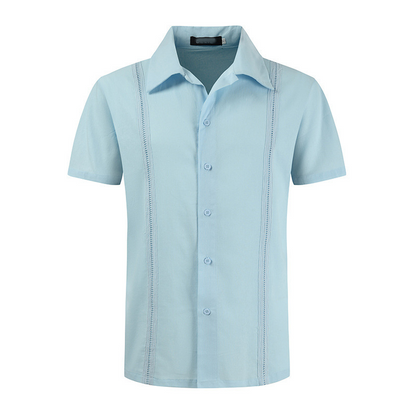 Men's Short Sleeve Cuban Guayabera Shirt 