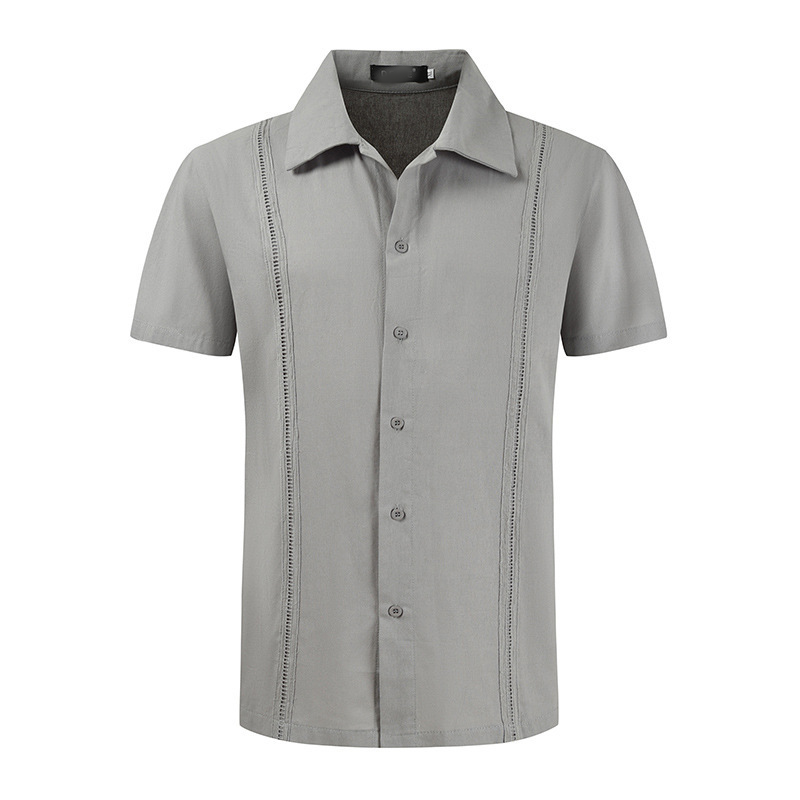 Men's Short Sleeve Cuban Guayabera Shirt 