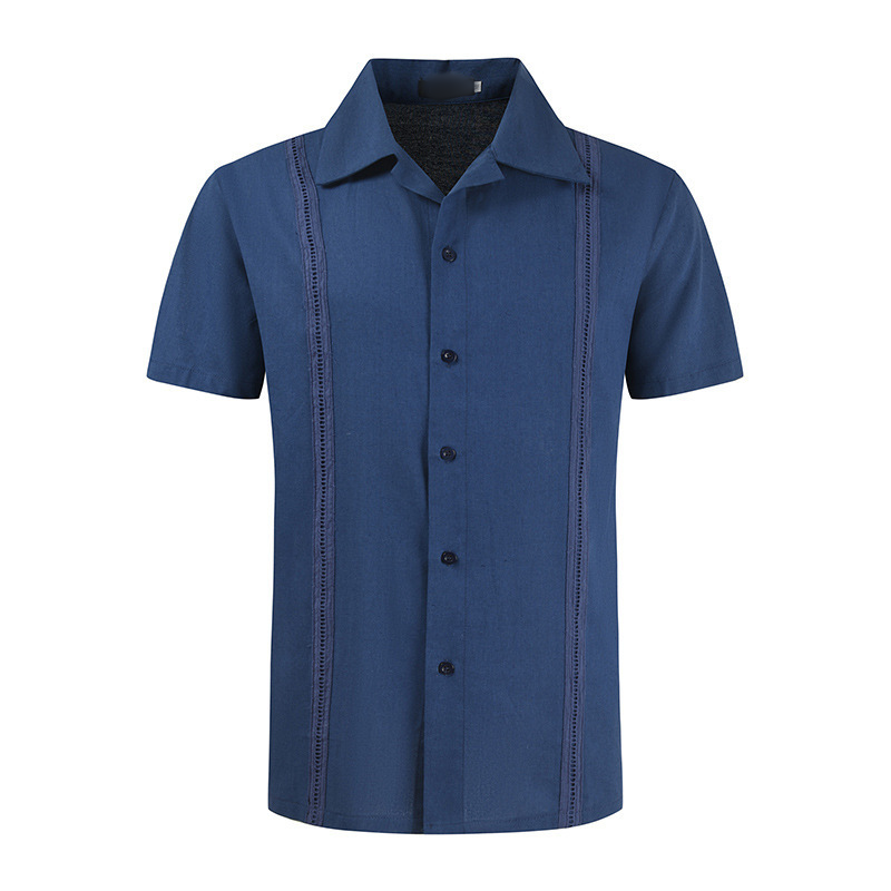 Men's Short Sleeve Cuban Guayabera Shirt 