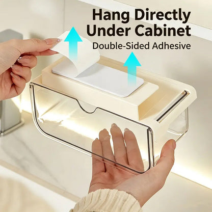 Under Shelf Pull-Out Drawer Organizer