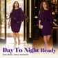 Women's Irregular Sequin Patchwork Cold Shoulder Dress