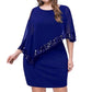Women's Irregular Sequin Patchwork Cold Shoulder Dress