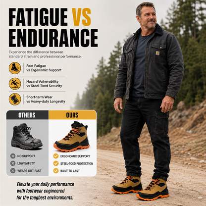 Steel Toe Puncture-Resistant Safety Shoes