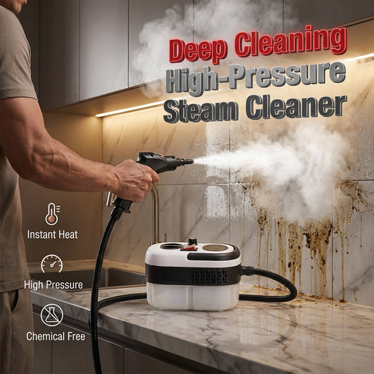 🎉 2026 Sale — Over 29,000 Sold! 🧼 High-Pressure Adjustable Steam Cleaner – 2500W, 1200ml Tank – Chemical-Free Grease & Grime Removal! ✨