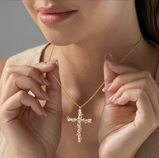 Radiant Cross Necklace