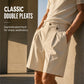 Men's Casual Wide Leg Suit Shorts