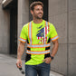 Unique US Flag Printed T-Shirt