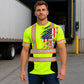 Unique US Flag Printed T-Shirt