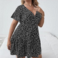 Women's Casual Polka Dot V-Neck Dress