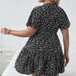 Women's Casual Polka Dot V-Neck Dress