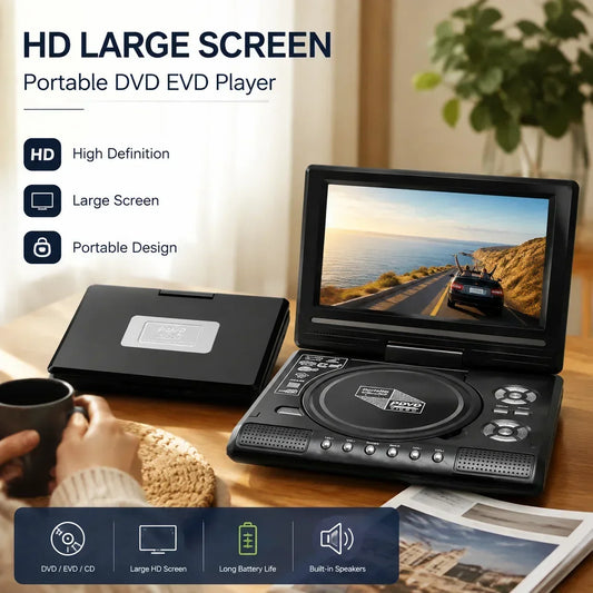 ⏳Time-Limited Special⏰7.8" HD Portable DVD/EVD Player📺