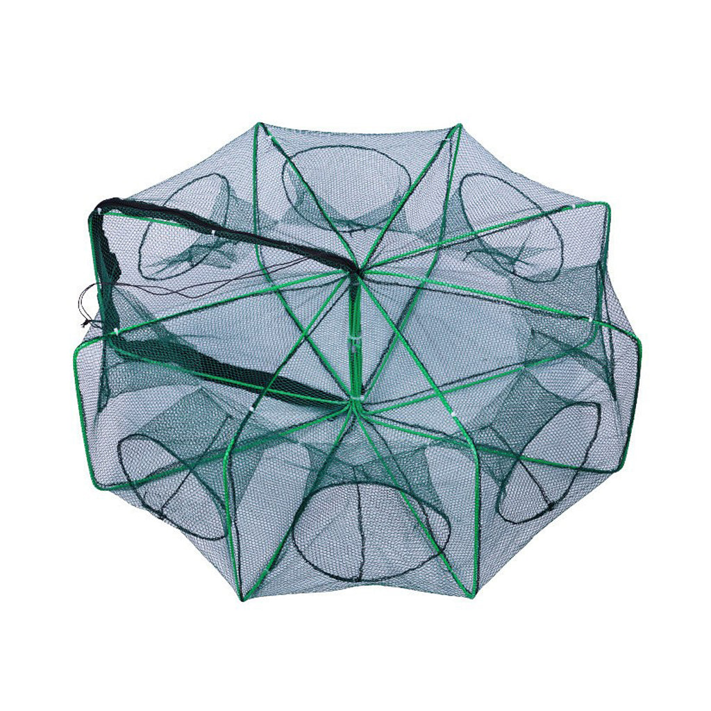 Collapsible Fishing Trap Net with Multi Entrances