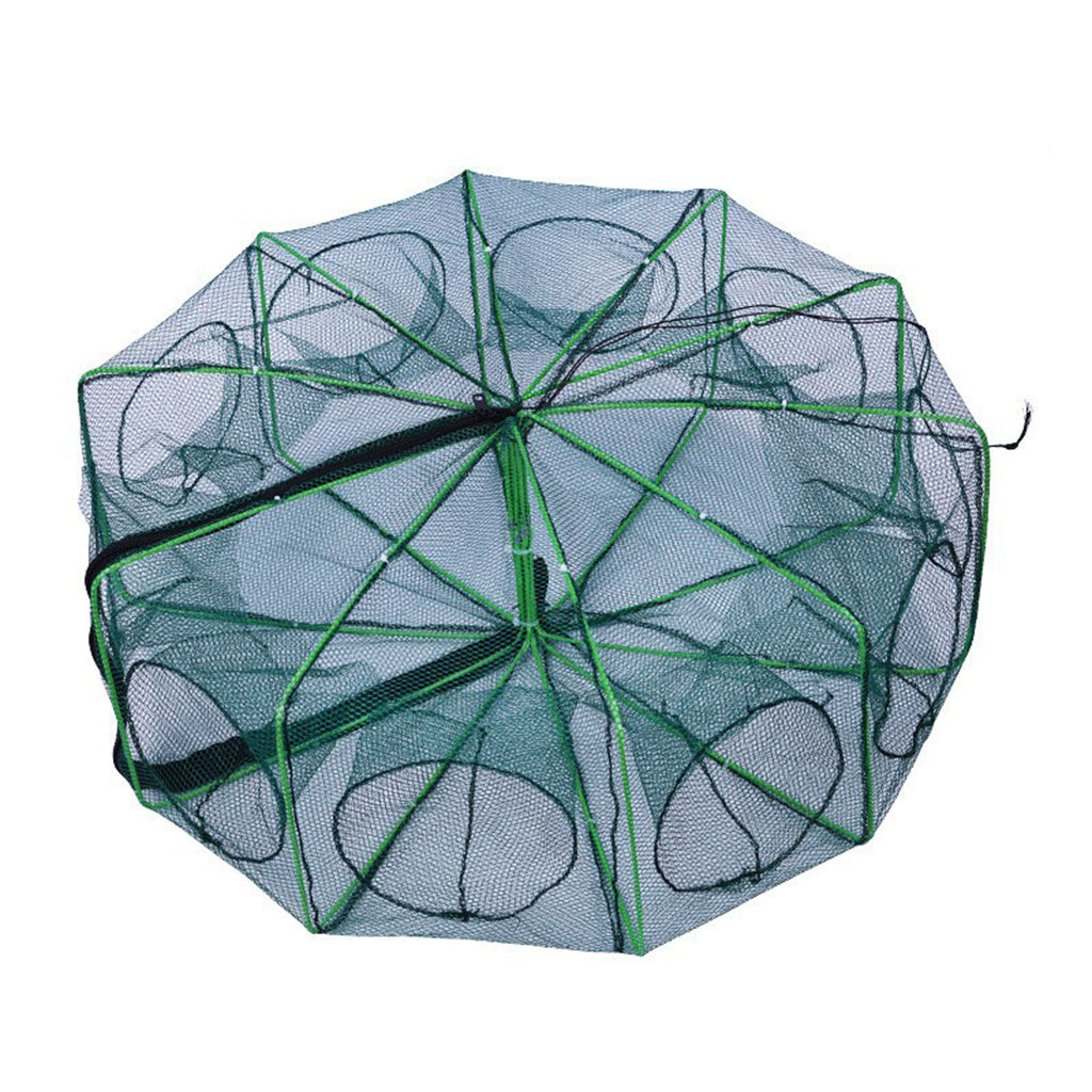 Collapsible Fishing Trap Net with Multi Entrances