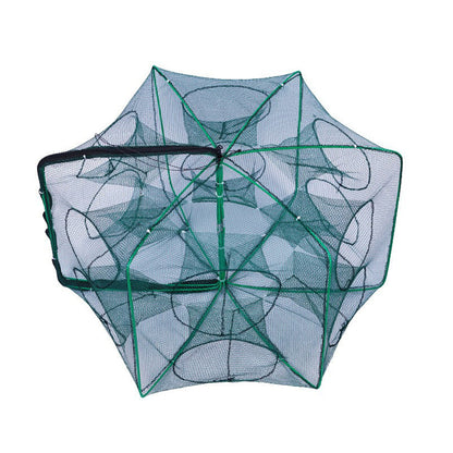 Collapsible Fishing Trap Net with Multi Entrances