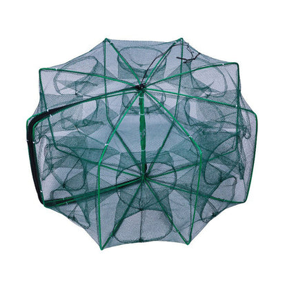 Collapsible Fishing Trap Net with Multi Entrances