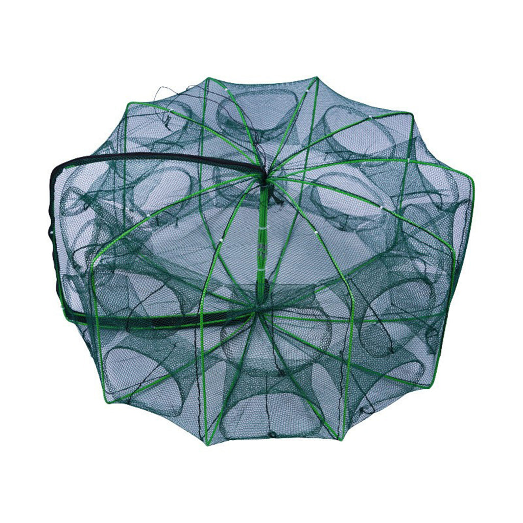 Collapsible Fishing Trap Net with Multi Entrances