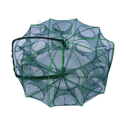 Collapsible Fishing Trap Net with Multi Entrances