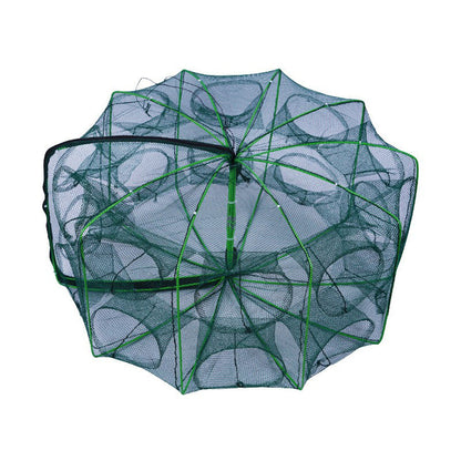 Collapsible Fishing Trap Net with Multi Entrances
