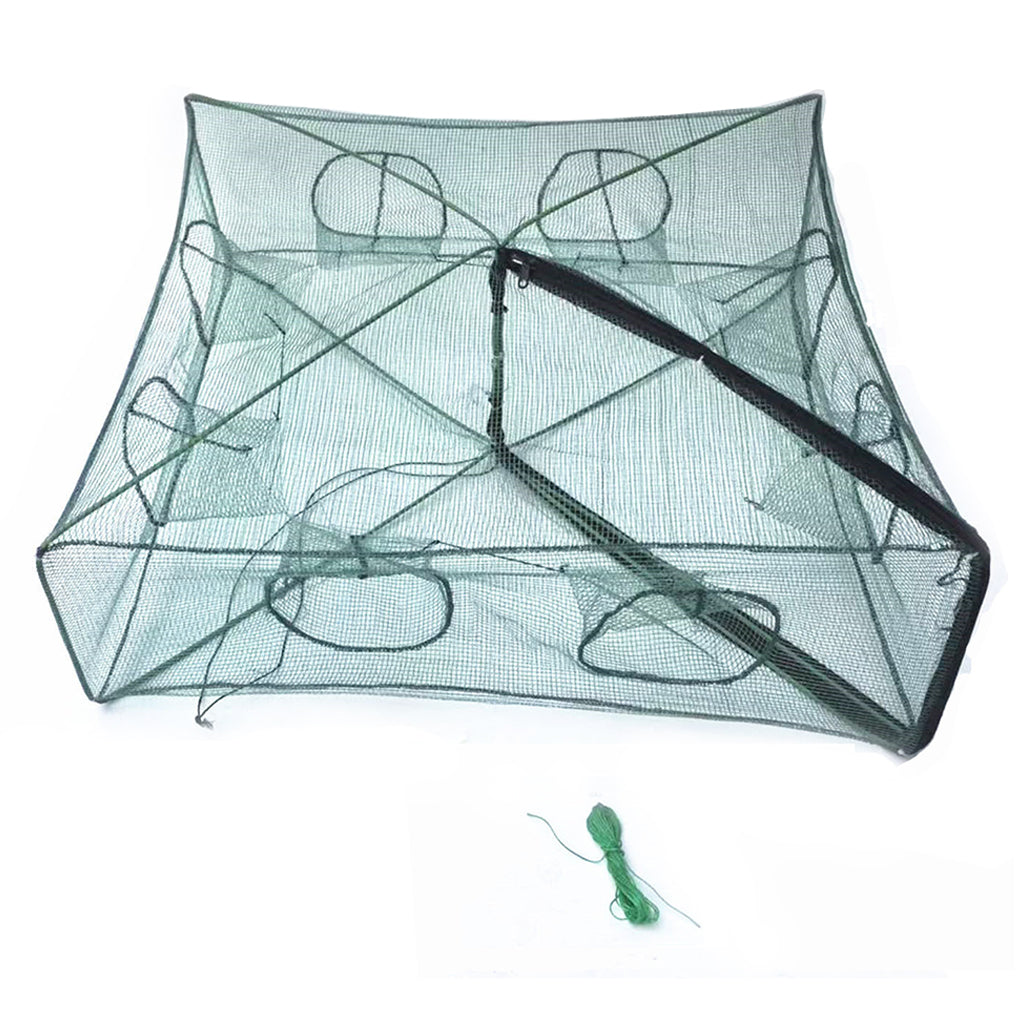 Collapsible Fishing Trap Net with Multi Entrances