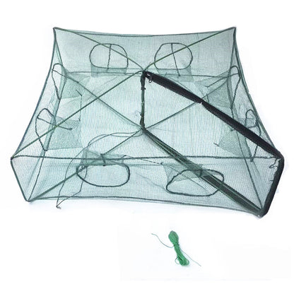 Collapsible Fishing Trap Net with Multi Entrances