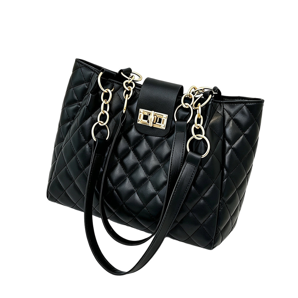 Spacious Commuter Straw Shoulder Bag
