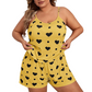 Women's Plus Size Cami Top and Shorts Pajama Set