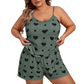 Women's Plus Size Cami Top and Shorts Pajama Set