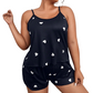 Women's Plus Size Cami Top and Shorts Pajama Set